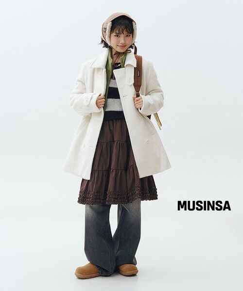 ROSEFRANTZ（ロゼフランツ）の「Two-button Wool Half Coat [Ivory]（チェスターコート・レディース・アイボリー・OS）」の16枚目の写真