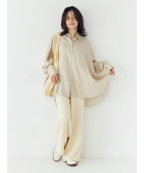 Ungrid（アングリッド）の「スリーブデザインルーズシャツ（シャツ/ブラウス・レディース・パープル/オフホワイト/イエロー・FREE）」の8枚目の写真