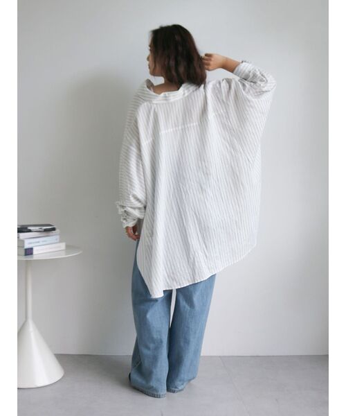 Ungrid（アングリッド）の「スリーブデザインルーズシャツ（シャツ/ブラウス・レディース・パープル/オフホワイト/イエロー・FREE）」の19枚目の写真