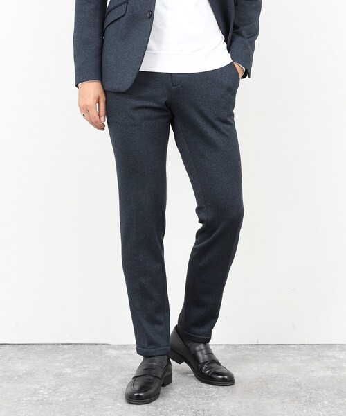 Stutostein Nolley's(シュテットシュタインノーリーズ)の「《ビジカジ/セットアップ対応》CORDURA 裏起毛ストレッチパンツ 25AW(その他パンツ・メンズ・チャコールグレー/ネイビー・M/L/XL/S)」の1枚目の写真