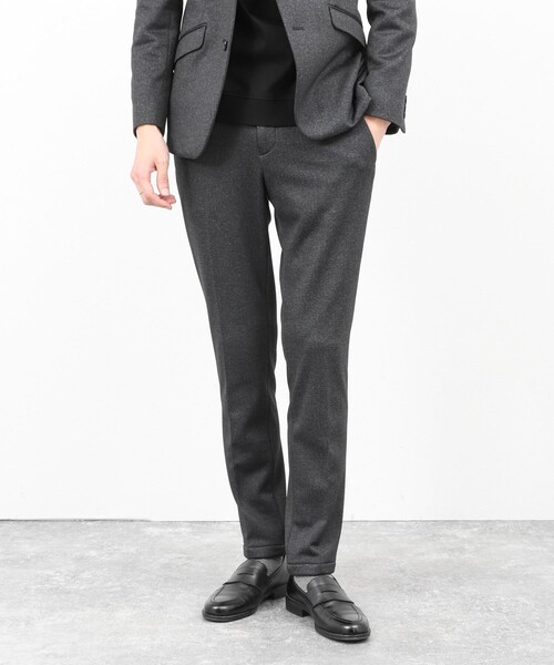 Stutostein Nolley's(シュテットシュタインノーリーズ)の「《ビジカジ/セットアップ対応》CORDURA 裏起毛ストレッチパンツ 25AW(その他パンツ・メンズ・チャコールグレー/ネイビー・M/L/XL/S)」の2枚目の写真