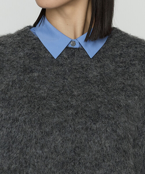 K.T KIYOKO TAKASE(キヨコタカセ)の「アルパカ混 レイヤード風プルオーバー(Tシャツ/カットソー・レディース・チャコール/ライトグレー・9号)」の22枚目の写真