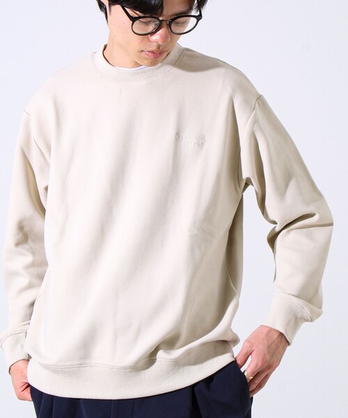 GLOSTER（グロスター）の「【GOODNESS WEAR】ソフトタッチ裏起毛クルーネックスウェット（スウェット・メンズ・ブラック/グレイッシュベージュ/パープル・S/M/L）」の2枚目の写真