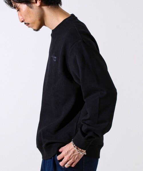 GLOSTER（グロスター）の「【GOODNESS WEAR】ソフトタッチ裏起毛クルーネックスウェット（スウェット・メンズ・ブラック/グレイッシュベージュ/パープル・S/M/L）」の7枚目の写真