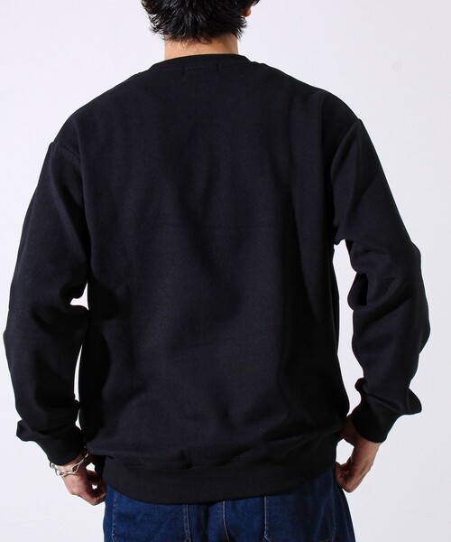 GLOSTER（グロスター）の「【GOODNESS WEAR】ソフトタッチ裏起毛クルーネックスウェット（スウェット・メンズ・ブラック/グレイッシュベージュ/パープル・S/M/L）」の8枚目の写真