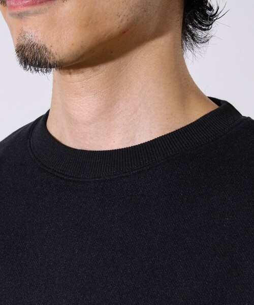GLOSTER（グロスター）の「【GOODNESS WEAR】ソフトタッチ裏起毛クルーネックスウェット（スウェット・メンズ・ブラック/グレイッシュベージュ/パープル・S/M/L）」の11枚目の写真