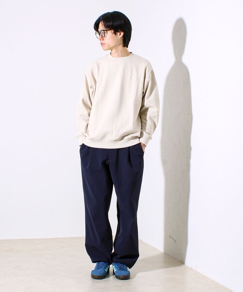 GLOSTER（グロスター）の「【GOODNESS WEAR】ソフトタッチ裏起毛クルーネックスウェット（スウェット・メンズ・ブラック/グレイッシュベージュ/パープル・S/M/L）」の18枚目の写真