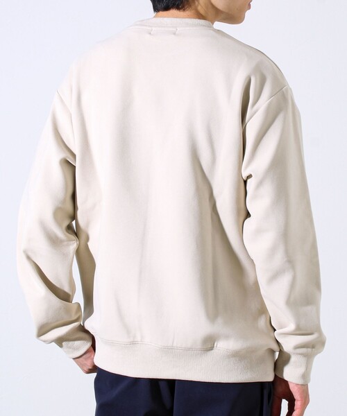 GLOSTER（グロスター）の「【GOODNESS WEAR】ソフトタッチ裏起毛クルーネックスウェット（スウェット・メンズ・ブラック/グレイッシュベージュ/パープル・S/M/L）」の20枚目の写真