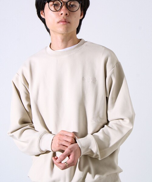GLOSTER（グロスター）の「【GOODNESS WEAR】ソフトタッチ裏起毛クルーネックスウェット（スウェット・メンズ・ブラック/グレイッシュベージュ/パープル・S/M/L）」の22枚目の写真