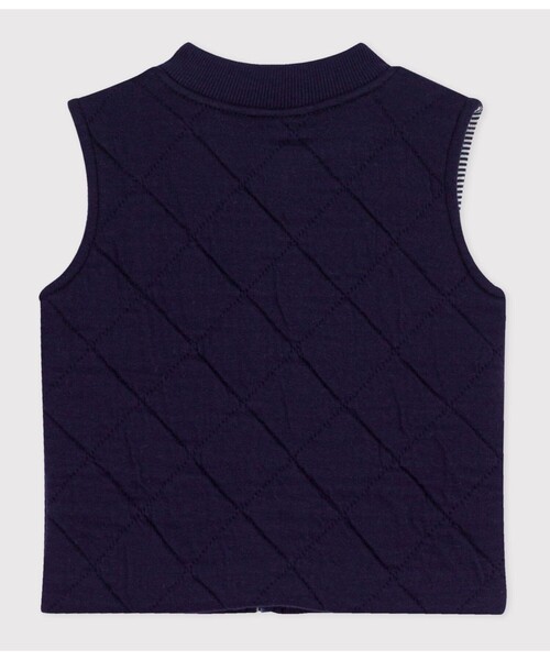 PETIT BATEAU（プチバトー）の「キルティングベスト（ベスト・キッズ・ブルー・12MONTH/18MONTH/24MONTH/36MONTH）」の3枚目の写真