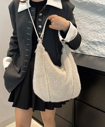 もこもこトートバッグエコファー秋冬バッグ