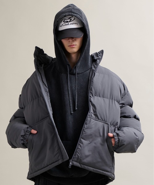 CALIFORNIA OUTFITTERS(カリフォルニア アウトフィッターズ)の「11C11 ダブルジップ 中綿パデッド ジャケット(ダウンジャケット/コート・メンズ・ブラック/カーキ/グレー・FREE)」の1枚目の写真
