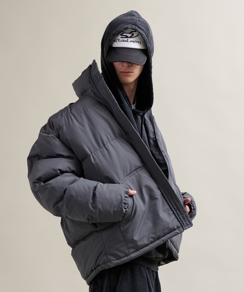 CALIFORNIA OUTFITTERS(カリフォルニア アウトフィッターズ)の「11C11 ダブルジップ 中綿パデッド ジャケット(ダウンジャケット/コート・メンズ・ブラック/カーキ/グレー・FREE)」の12枚目の写真