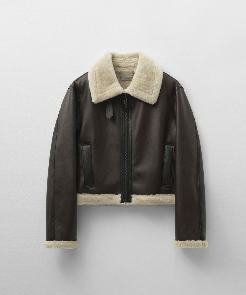 MONGDOL(モンドル)の「フェイクファー ムートンジャケット ブラウン MDJK025BROWN(ムートンコート・レディース・その他・F)」の6枚目の写真