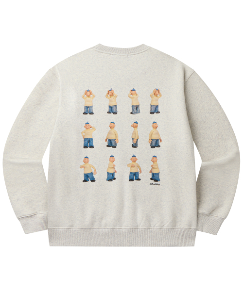 LAUGHER（ラファー）の「[PAT&MAT] モーションパットマンツーマン - オートミール（スウェット・レディース・その他・MEDIUM/LARGE/X-LARGE）」の2枚目の写真