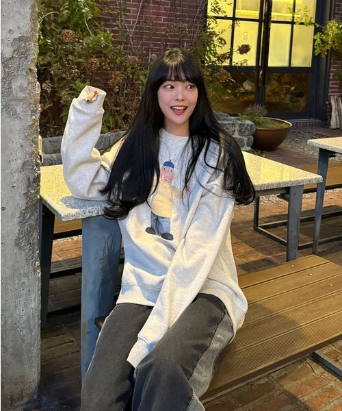 LAUGHER（ラファー）の「[PAT&MAT] モーションパットマンツーマン - オートミール（スウェット・レディース・その他・MEDIUM/LARGE/X-LARGE）」の6枚目の写真