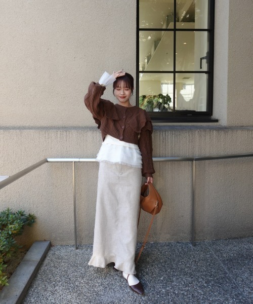 31 Sons de mode(トランテアン ソン ドゥ モード)の「ZOZO限定 2wayチュールフレア袖リブニット(ニット/セーター・レディース・ピンク/ブラック/アイボリー・フリ-)」の20枚目の写真