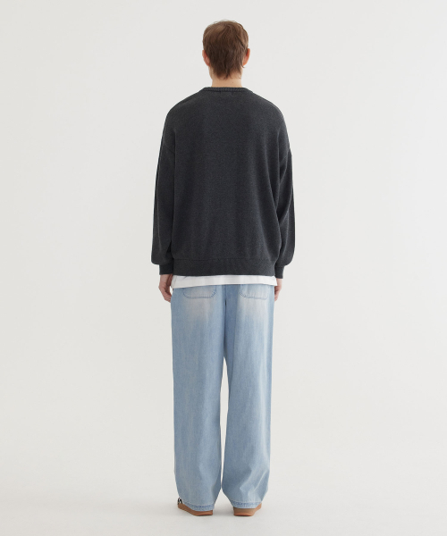 COVERNAT(カバーナット)の「スプレーアーチロゴクルーネックニットチャコール(ニット/セーター・レディース・その他・X-LARGE/SMALL/MEDIUM/LARGE)」の6枚目の写真