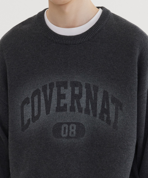 COVERNAT(カバーナット)の「スプレーアーチロゴクルーネックニットチャコール(ニット/セーター・レディース・その他・X-LARGE/SMALL/MEDIUM/LARGE)」の7枚目の写真