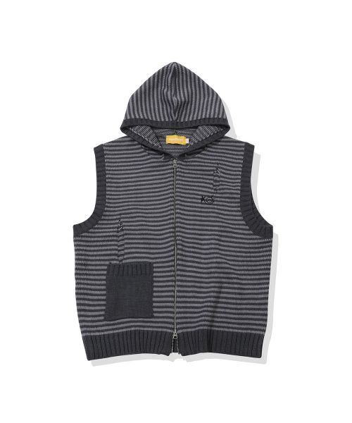 MAINBOOTH(メインブース)の「Lilo Knit Vest(CHARCOAL)(ベスト・レディース・その他・2/3)」の1枚目の写真