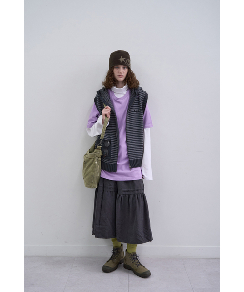 MAINBOOTH(メインブース)の「Lilo Knit Vest(CHARCOAL)(ベスト・レディース・その他・2/3)」の5枚目の写真