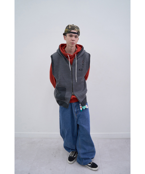 MAINBOOTH(メインブース)の「Lilo Knit Vest(CHARCOAL)(ベスト・レディース・その他・2/3)」の8枚目の写真