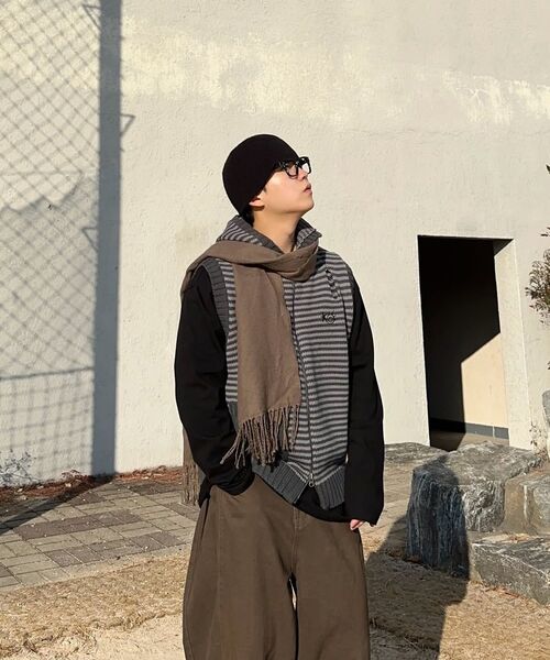 MAINBOOTH(メインブース)の「Lilo Knit Vest(CHARCOAL)(ベスト・レディース・その他・2/3)」の9枚目の写真