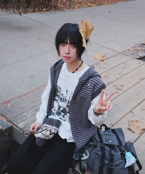 MAINBOOTH(メインブース)の「Lilo Knit Vest(CHARCOAL)(ベスト・レディース・その他・2/3)」の18枚目の写真