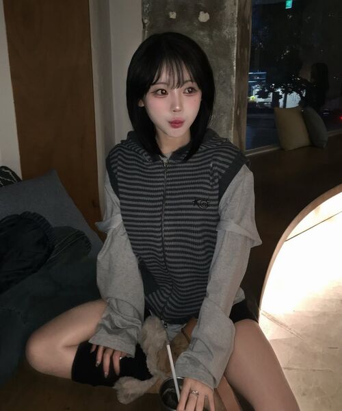 MAINBOOTH(メインブース)の「Lilo Knit Vest(CHARCOAL)(ベスト・レディース・その他・2/3)」の21枚目の写真