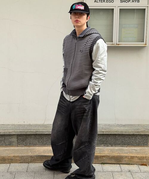 MAINBOOTH(メインブース)の「Lilo Knit Vest(CHARCOAL)(ベスト・レディース・その他・2/3)」の22枚目の写真