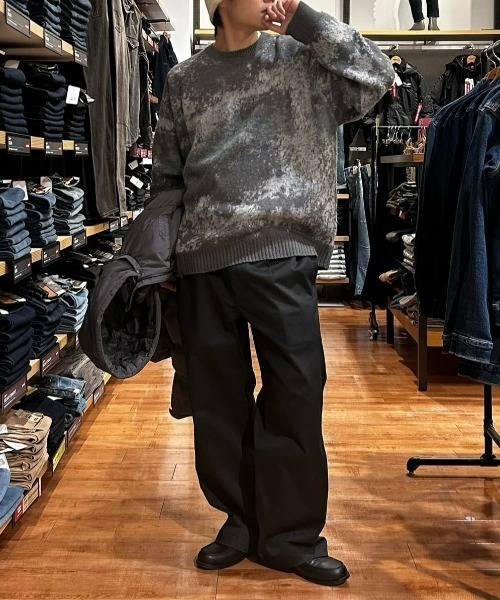 セール】【BACK NUMBER】シャギーニット グラデーションクルーネック