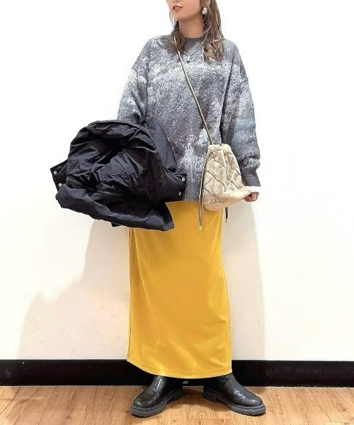 BACK NUMBER(バックナンバー)の「【BACK NUMBER】シャギーニット グラデーションクルーネックセーター (毛足ニット/モダンシルエット/保温性/レイヤード映え)(ニット/セーター・メンズ・ブルー/ブラック/グリーン・M/XL/L)」の16枚目の写真