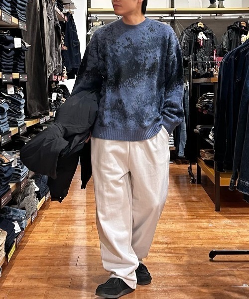 セール】【BACK NUMBER】シャギーニット グラデーションクルーネック