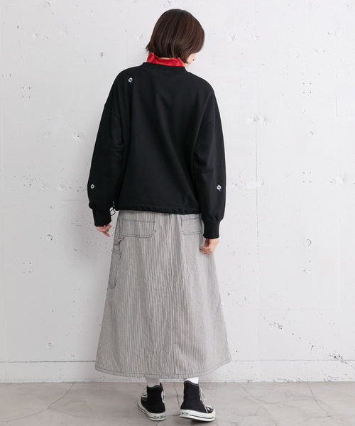 POU DOU DOU（プードゥドゥ）の「とび花刺繍スウェット（スウェット・レディース・イエロー/ブラック/グレー・M）」の21枚目の写真