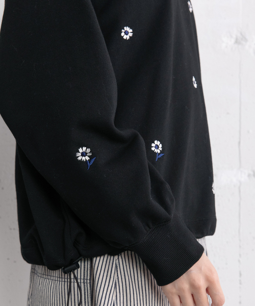 POU DOU DOU（プードゥドゥ）の「とび花刺繍スウェット（スウェット・レディース・イエロー/ブラック/グレー・M）」の22枚目の写真