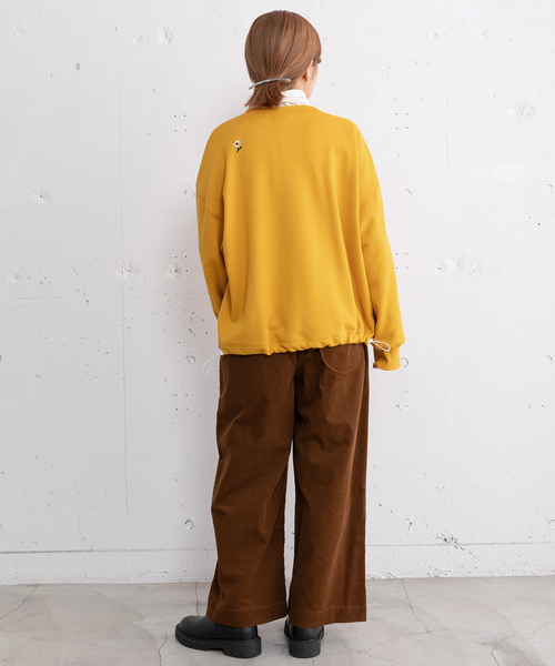 POU DOU DOU（プードゥドゥ）の「とび花刺繍スウェット（スウェット・レディース・イエロー/ブラック/グレー・M）」の13枚目の写真