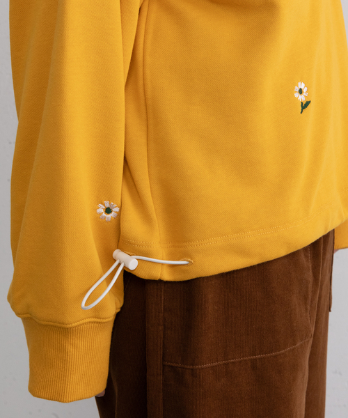 POU DOU DOU（プードゥドゥ）の「とび花刺繍スウェット（スウェット・レディース・イエロー/ブラック/グレー・M）」の14枚目の写真
