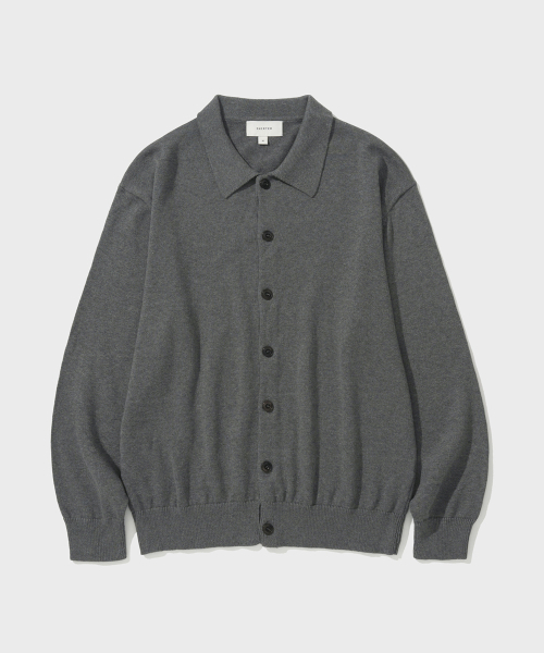 SHIRTER(シャーター)の「COTTON CASHMERE CARDIGAN (M/GREY)(カーディガン/ボレロ・メンズ・その他・SMALL/MEDIUM/LARGE)」の1枚目の写真