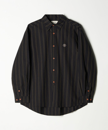 TRADCLUB（トラッドクラブ）の「TCロゴストライプワークシャツブラック（シャツ/ブラウス）」