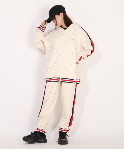 BABYDOLL（ベビードール）の「親子お揃い スパークルラインロングパンツ 1187A （トップス別売）（その他パンツ・レディース・オフホワイト/ネイビー/グリーン・ユニセックスS/ユニセックスL/ユニセックスXL/ユニセックスM）」の11枚目の写真