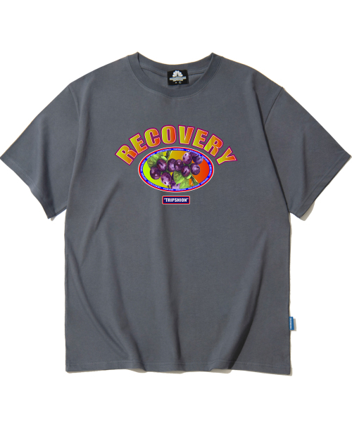 TRIPSHION(トリップション)の「ヴィンテージリカバリーグレープグラフィックTシャツ - グレー(Tシャツ/カットソー・メンズ・その他・MEDIUM/LARGE/X-LARGE)」の1枚目の写真