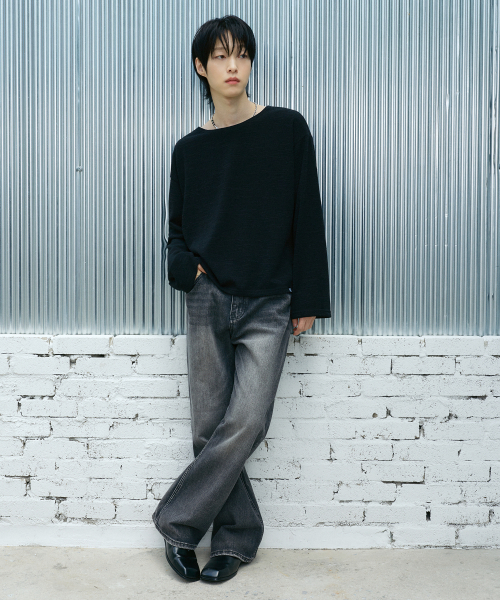 LXT（エルエックスティー）の「ソフトクロップニットロングスリーブ[ブラック]（Tシャツ/カットソー・メンズ・その他・LARGE/X-LARGE）」の13枚目の写真
