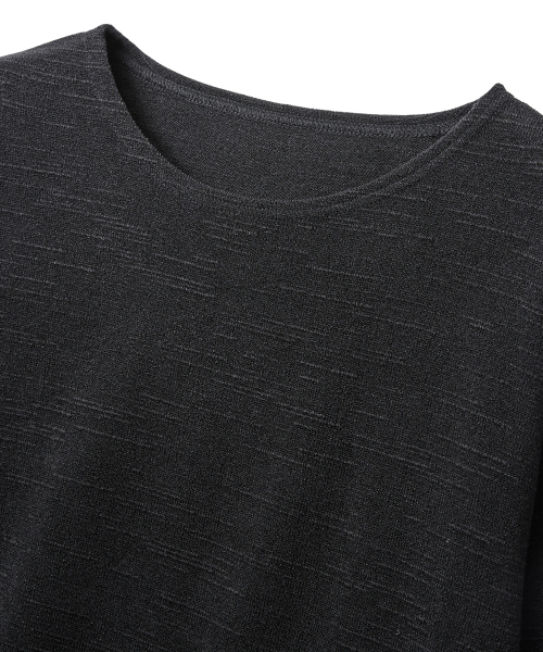 LXT（エルエックスティー）の「ソフトクロップニットロングスリーブ[ブラック]（Tシャツ/カットソー・メンズ・その他・LARGE/X-LARGE）」の9枚目の写真