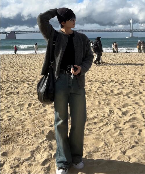 LXT（エルエックスティー）の「ソフトクロップニットロングスリーブ[ブラック]（Tシャツ/カットソー・メンズ・その他・LARGE/X-LARGE）」の3枚目の写真