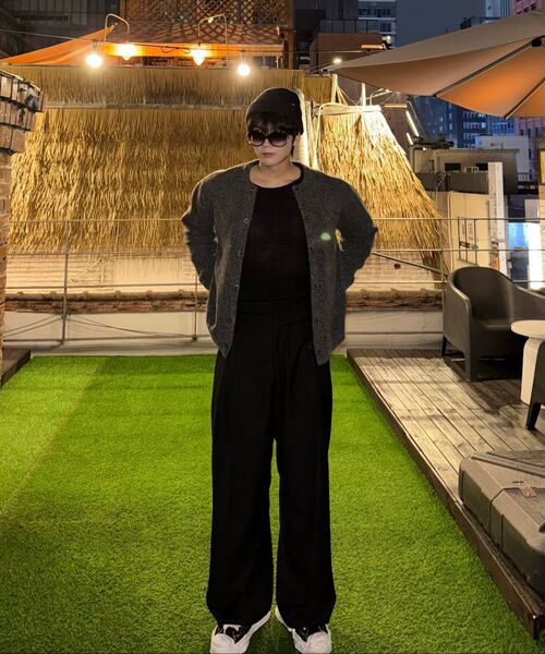 LXT（エルエックスティー）の「ソフトクロップニットロングスリーブ[ブラック]（Tシャツ/カットソー・メンズ・その他・LARGE/X-LARGE）」の4枚目の写真