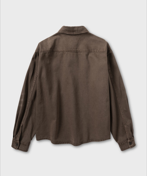 NONBLANK(ノンブランク)の「ダイングデニムシャツ_BROWN(シャツ/ブラウス・メンズ・ブラウン・MEDIUM/LARGE/X-LARGE)」の2枚目の写真