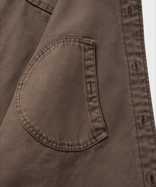 NONBLANK(ノンブランク)の「ダイングデニムシャツ_BROWN(シャツ/ブラウス・メンズ・ブラウン・MEDIUM/LARGE/X-LARGE)」の5枚目の写真