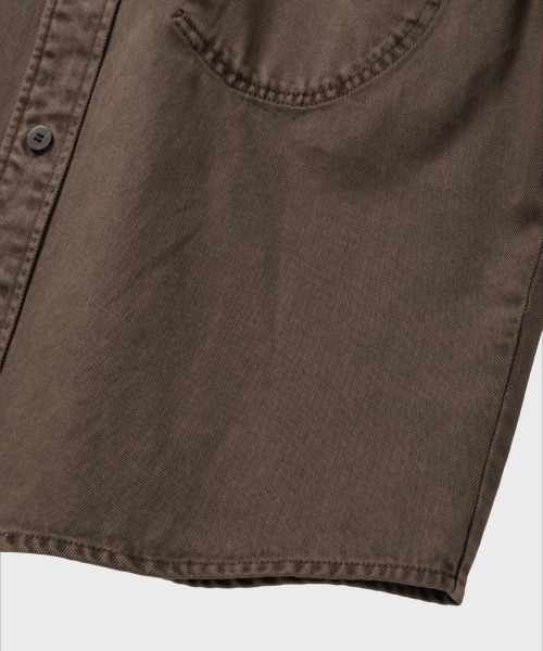 NONBLANK(ノンブランク)の「ダイングデニムシャツ_BROWN(シャツ/ブラウス・メンズ・ブラウン・MEDIUM/LARGE/X-LARGE)」の6枚目の写真
