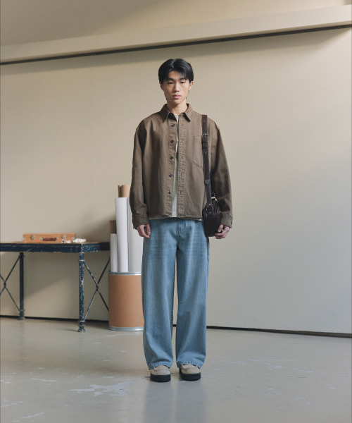 NONBLANK(ノンブランク)の「ダイングデニムシャツ_BROWN(シャツ/ブラウス・メンズ・ブラウン・MEDIUM/LARGE/X-LARGE)」の11枚目の写真