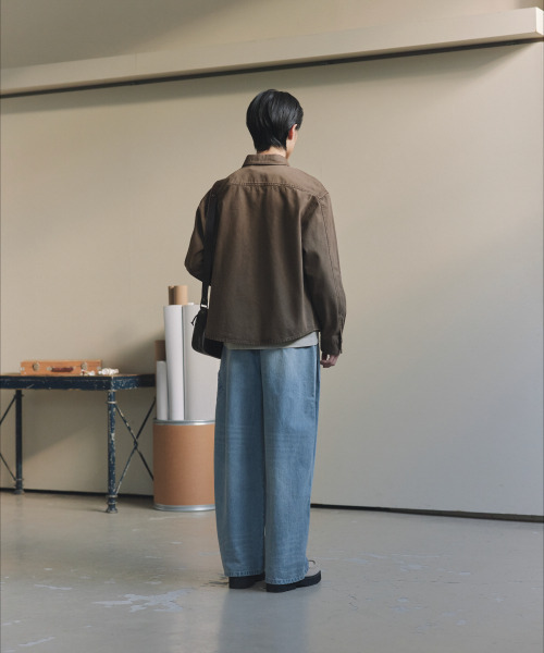 NONBLANK(ノンブランク)の「ダイングデニムシャツ_BROWN(シャツ/ブラウス・メンズ・ブラウン・MEDIUM/LARGE/X-LARGE)」の13枚目の写真